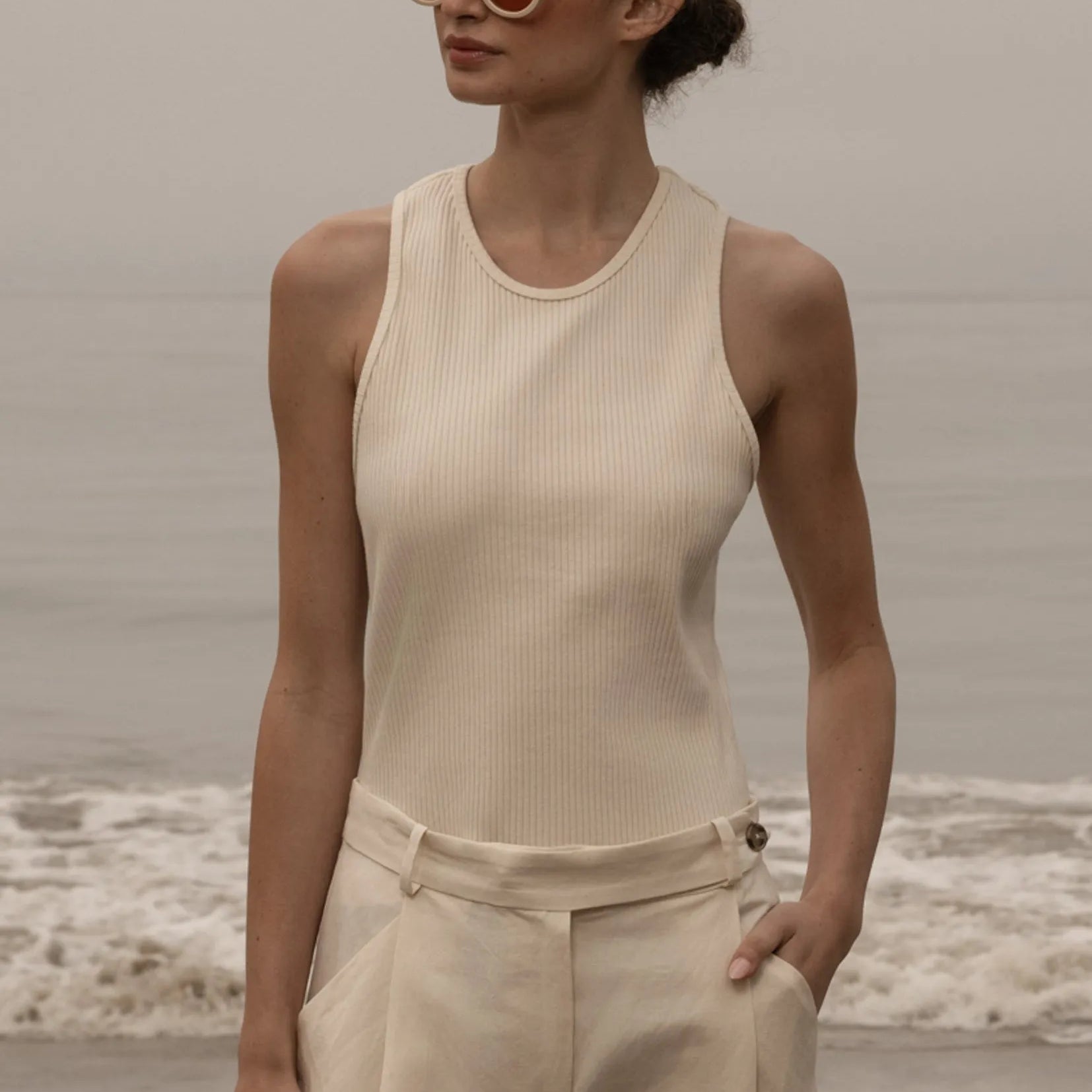 Stone Tank - Ivory - Heidi Merrick