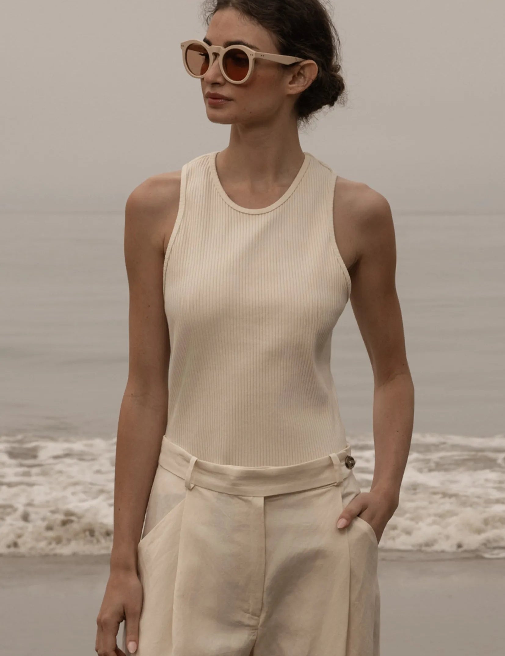 Stone Tank - Ivory - Heidi Merrick