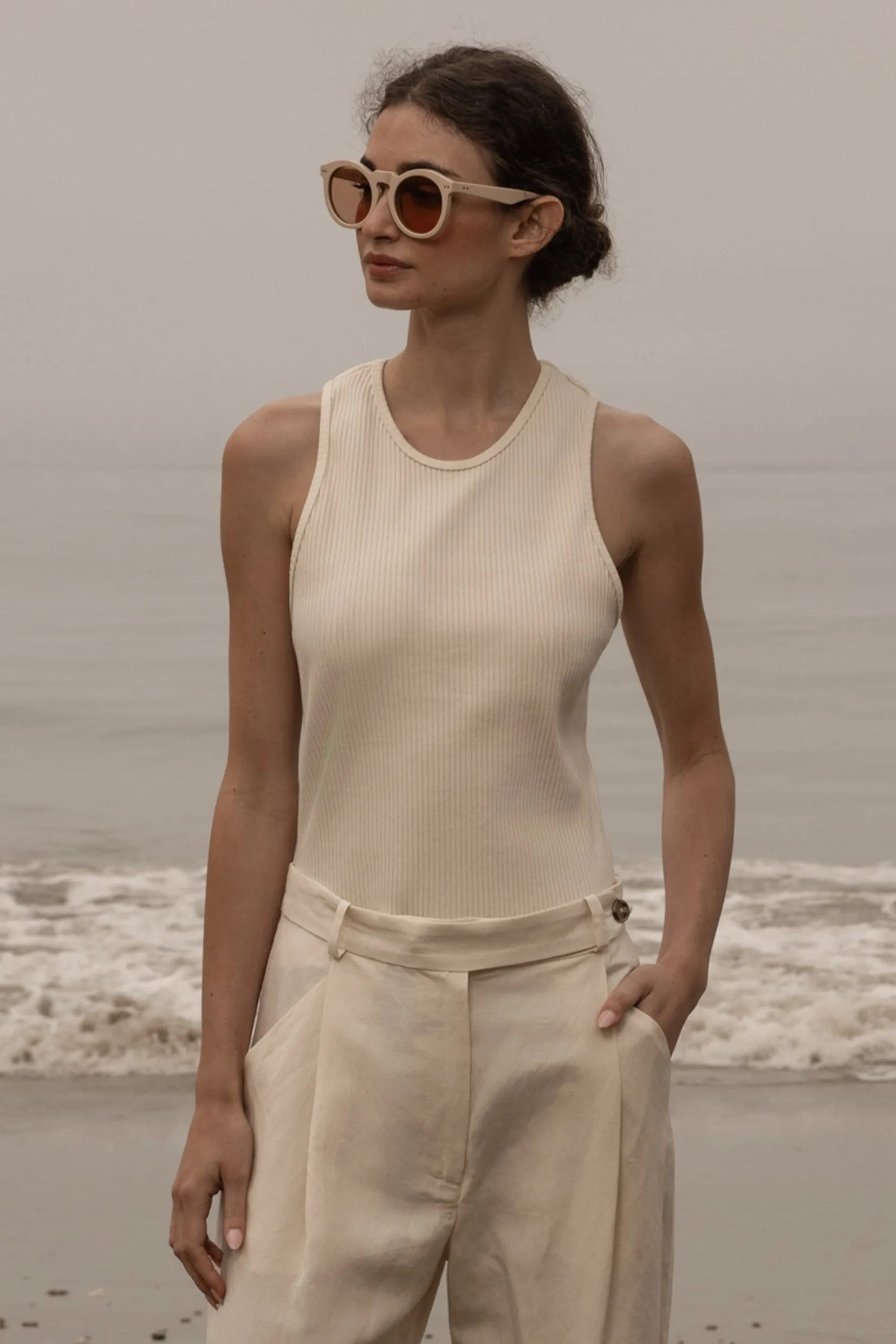 Stone Tank - Ivory - Heidi Merrick