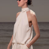 Nysa Top - Ivory Silk Noil