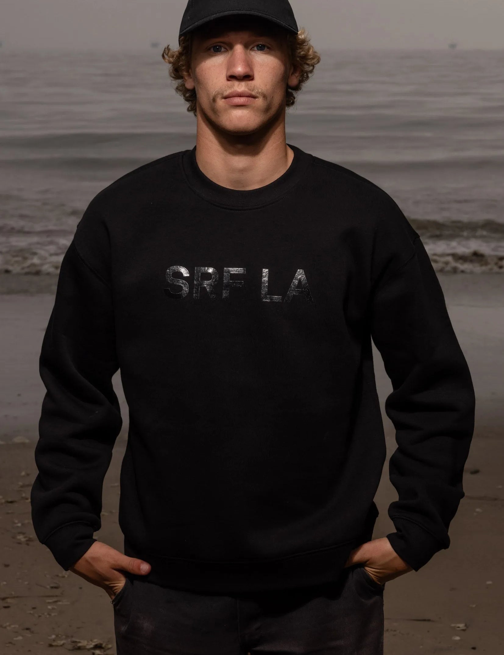 SRF LA Dad Hat - Black on Black - Heidi Merrick