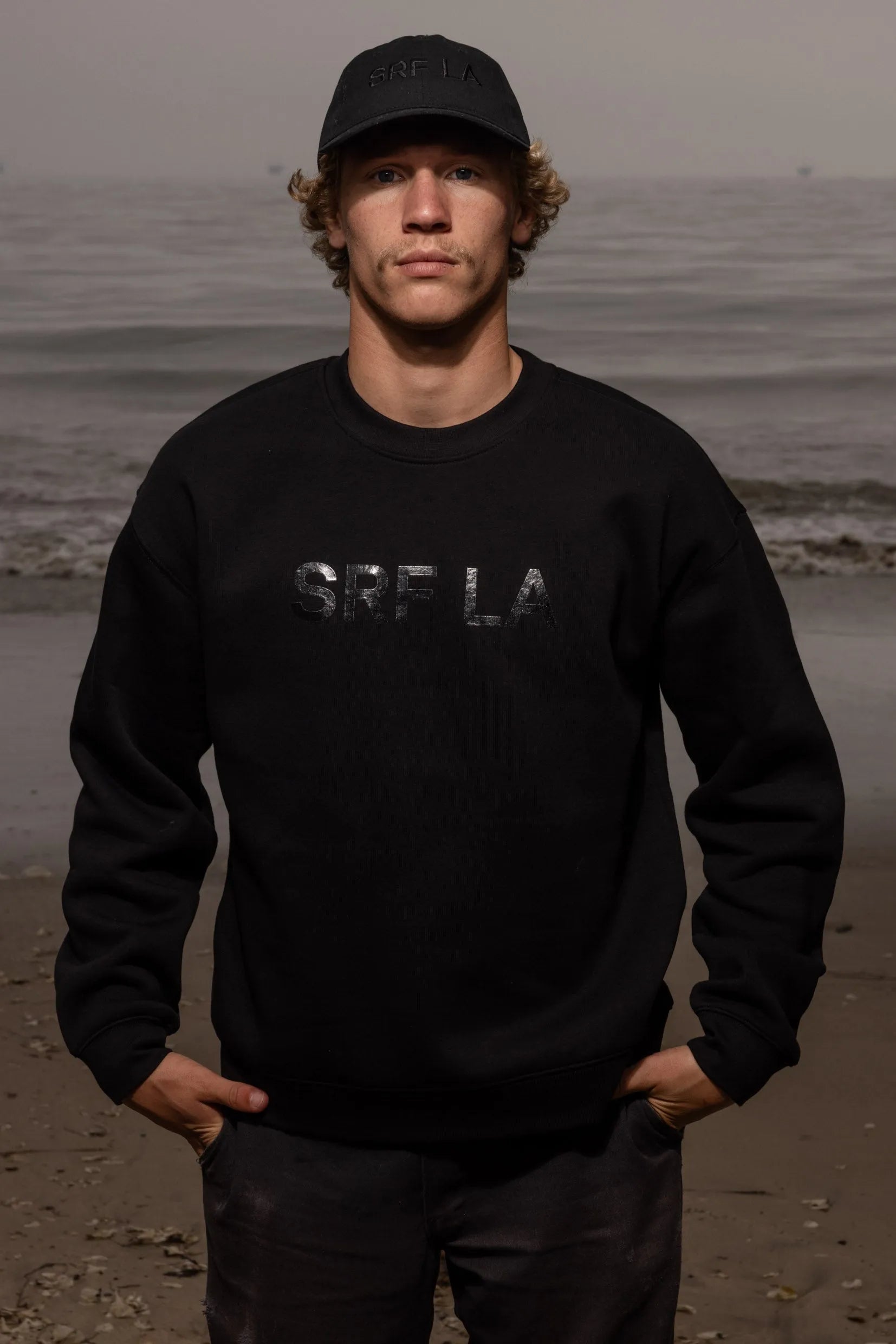 SRF LA Dad Hat - Black on Black - Heidi Merrick