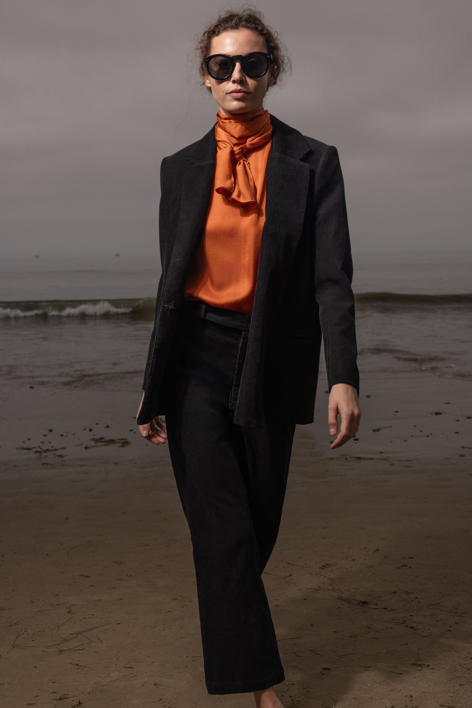 Francoise Blazer - Noir Corduroy - Heidi Merrick