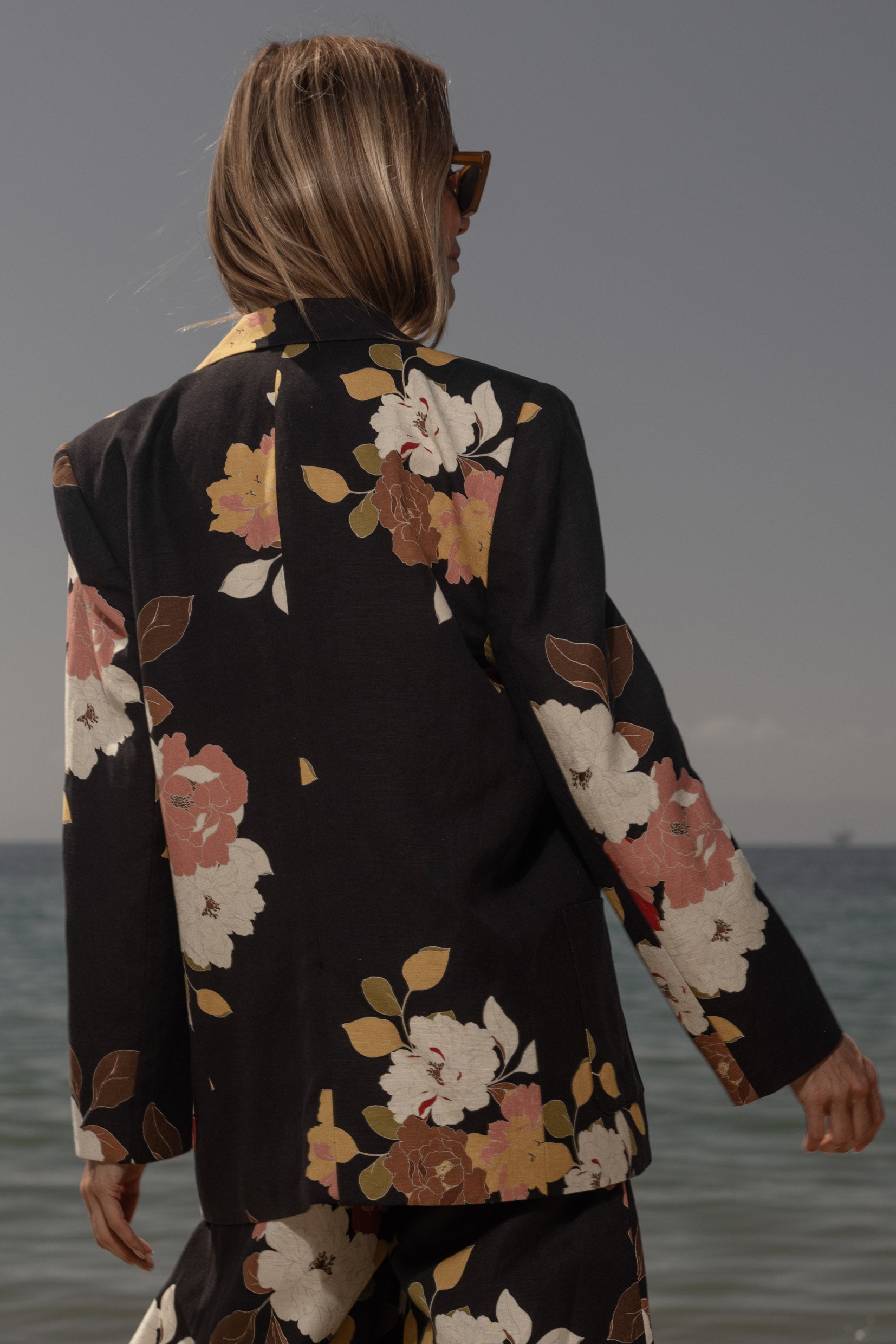 Wallace Blazer - English Rose Linen - Heidi Merrick