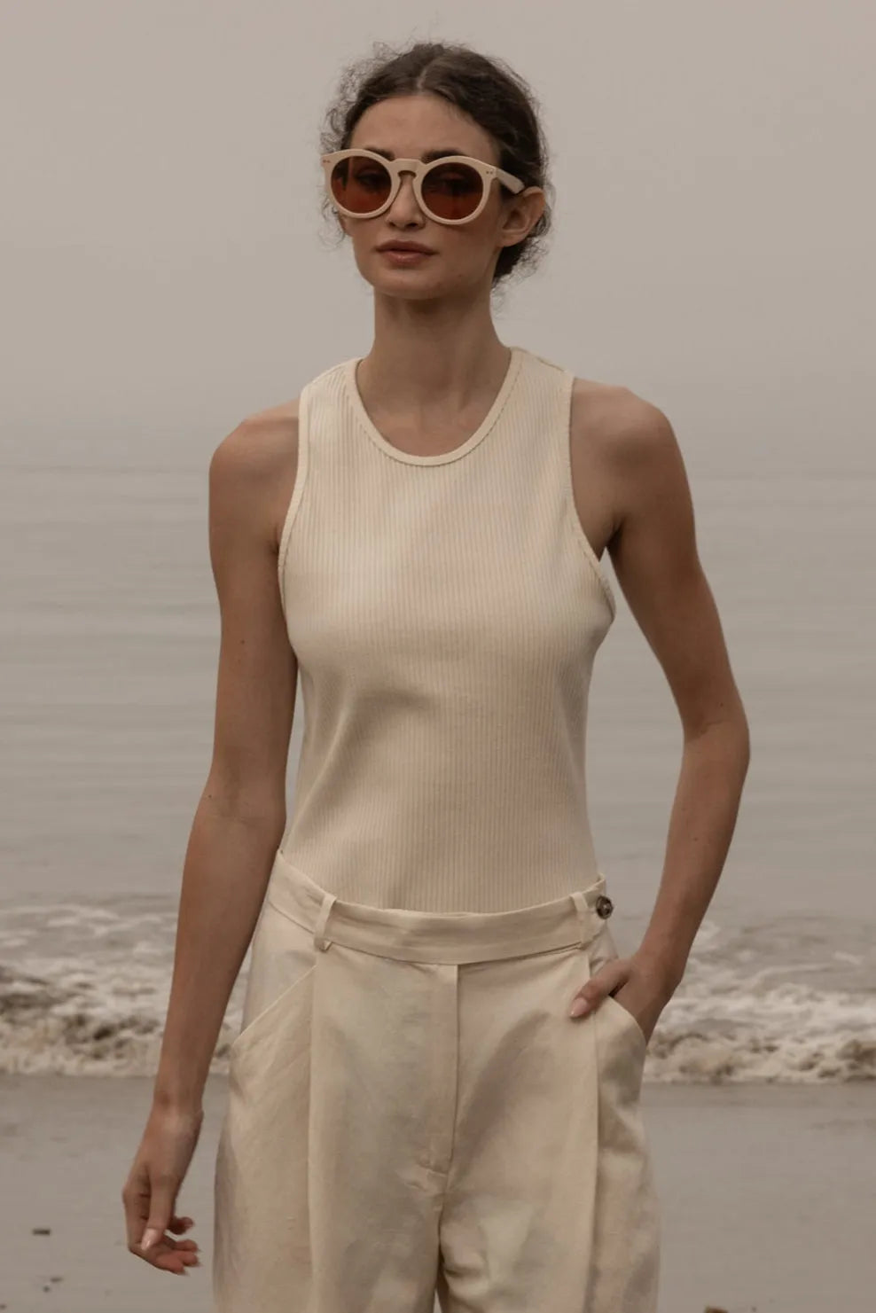 Stone Tank - Ivory - Heidi Merrick