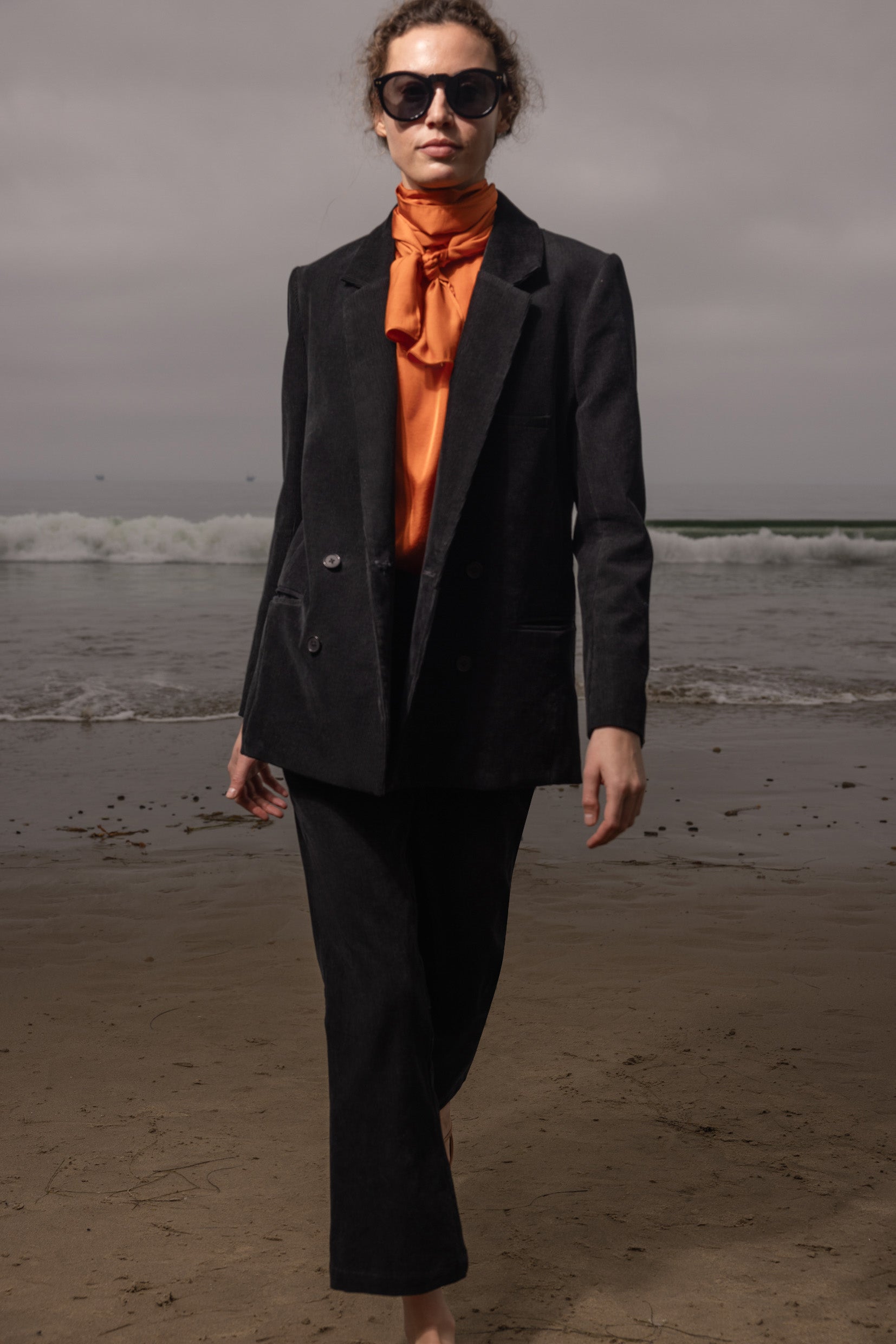 Francoise Blazer - Noir Corduroy - Heidi Merrick