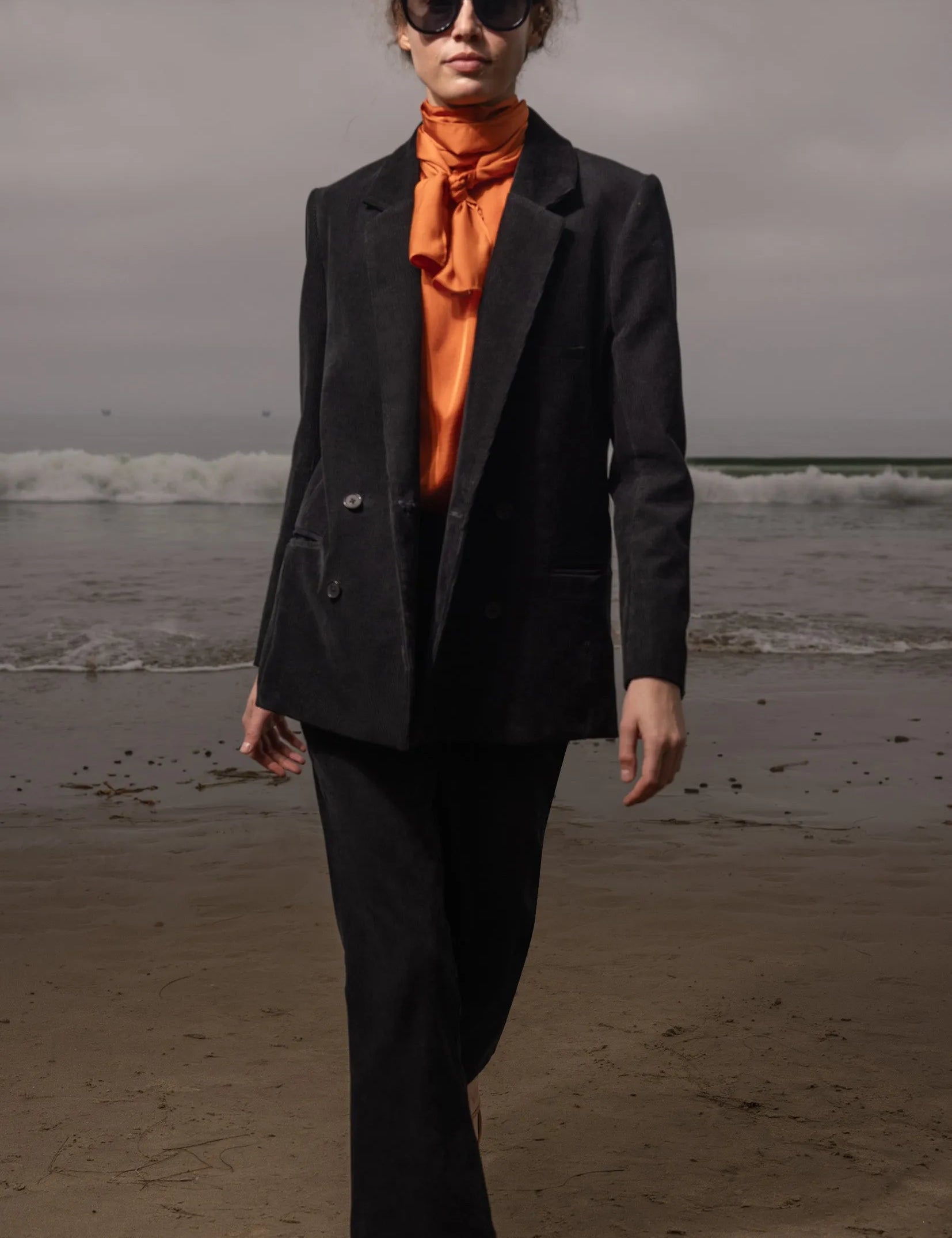 Francoise Blazer - Noir Corduroy - Heidi Merrick