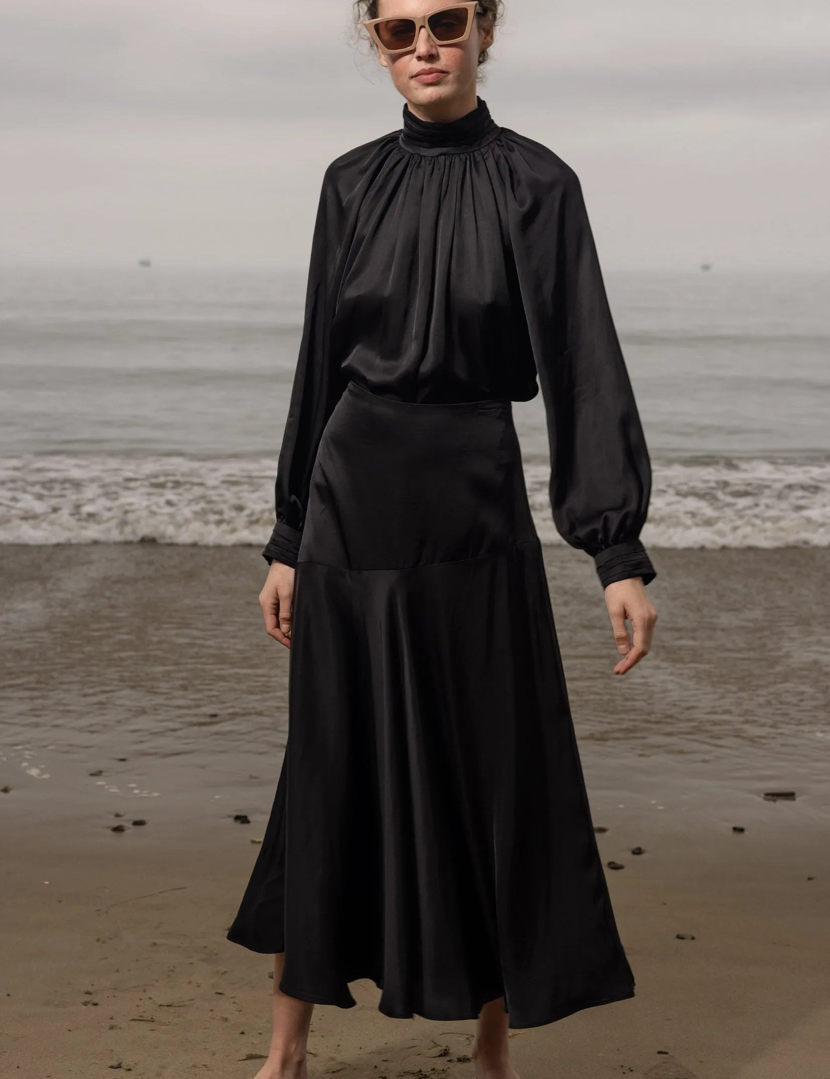 Kite Skirt - Noir - Heidi Merrick