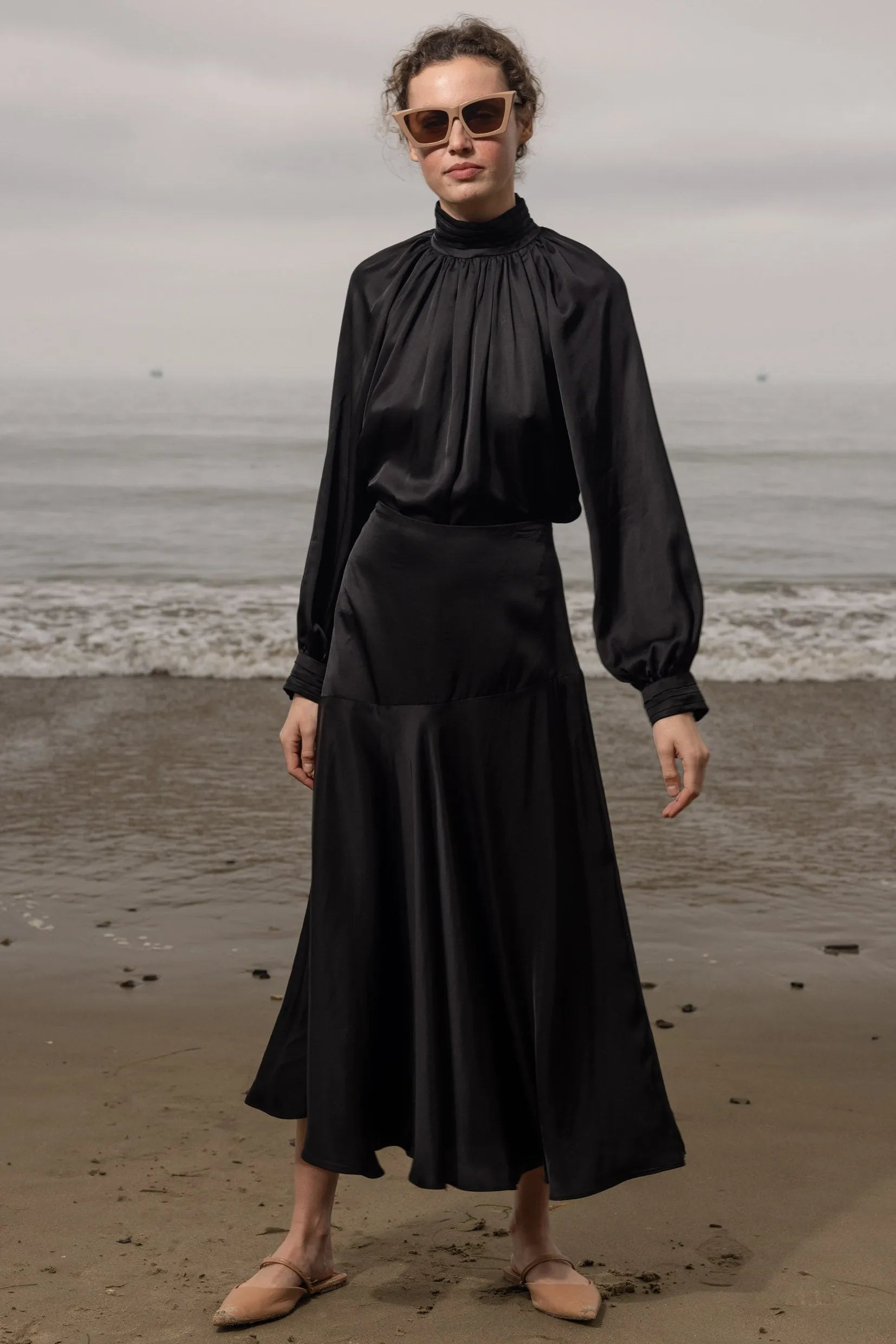 Kite Skirt - Noir - Heidi Merrick