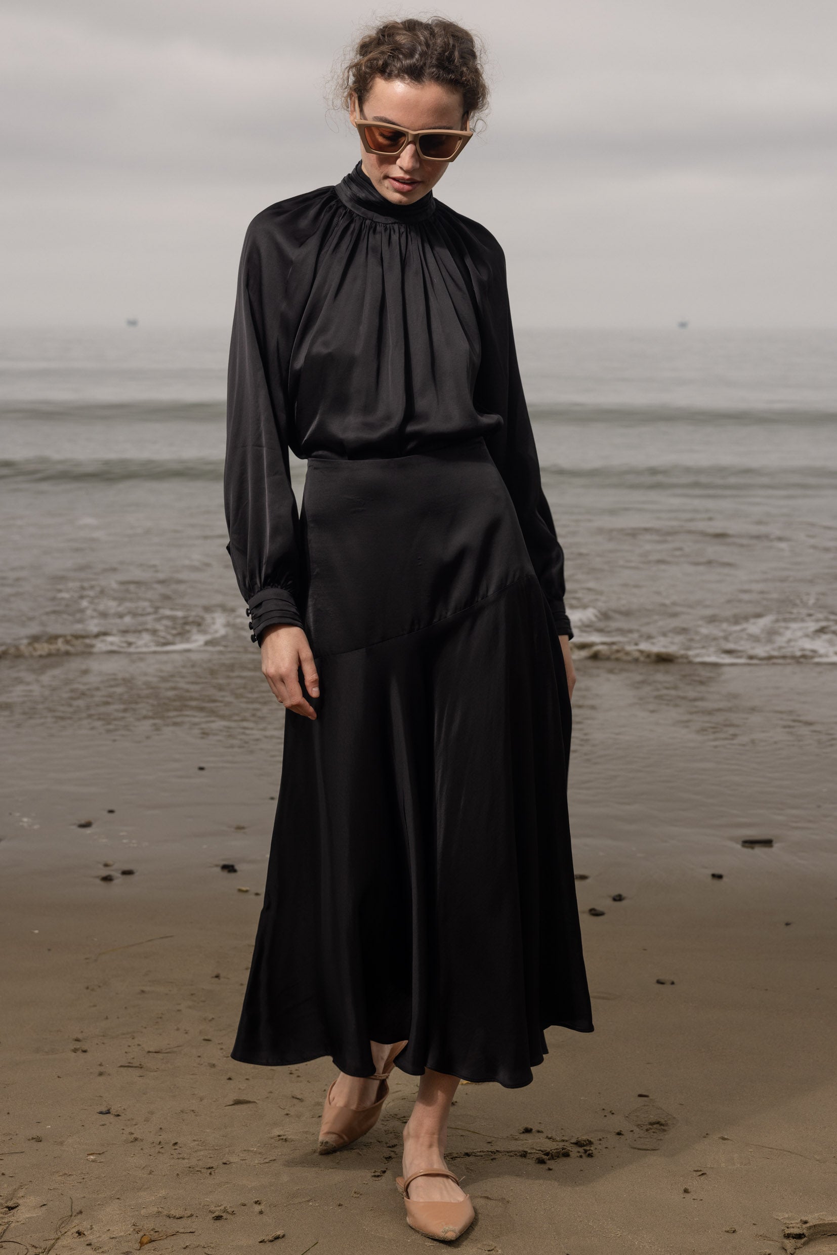 Kite Skirt - Noir - Heidi Merrick