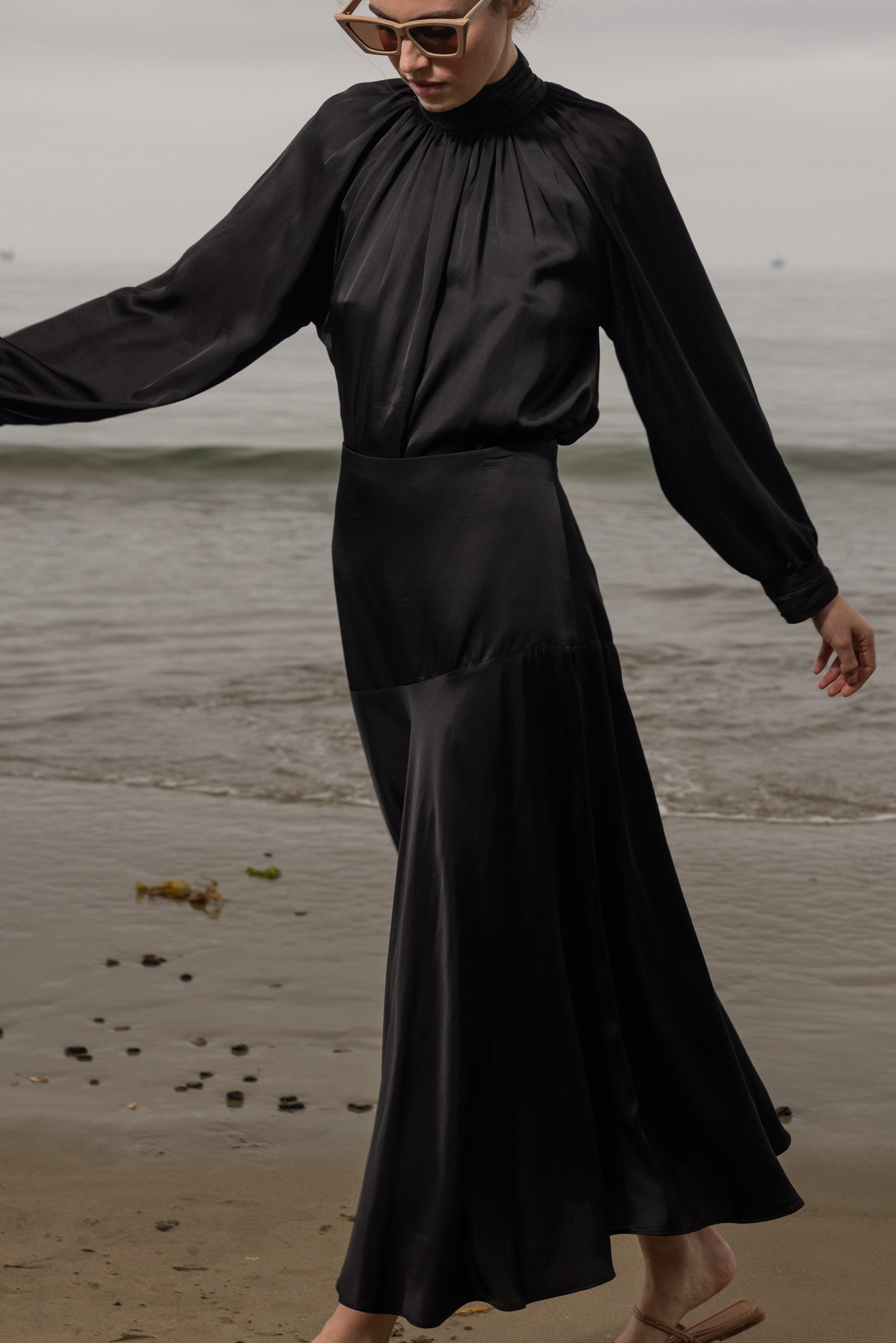 Kite Skirt - Noir - Heidi Merrick