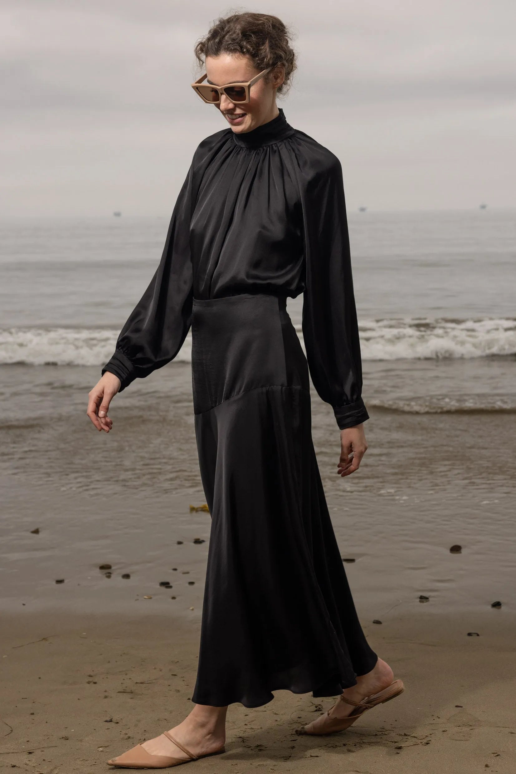 Kite Skirt - Noir - Heidi Merrick