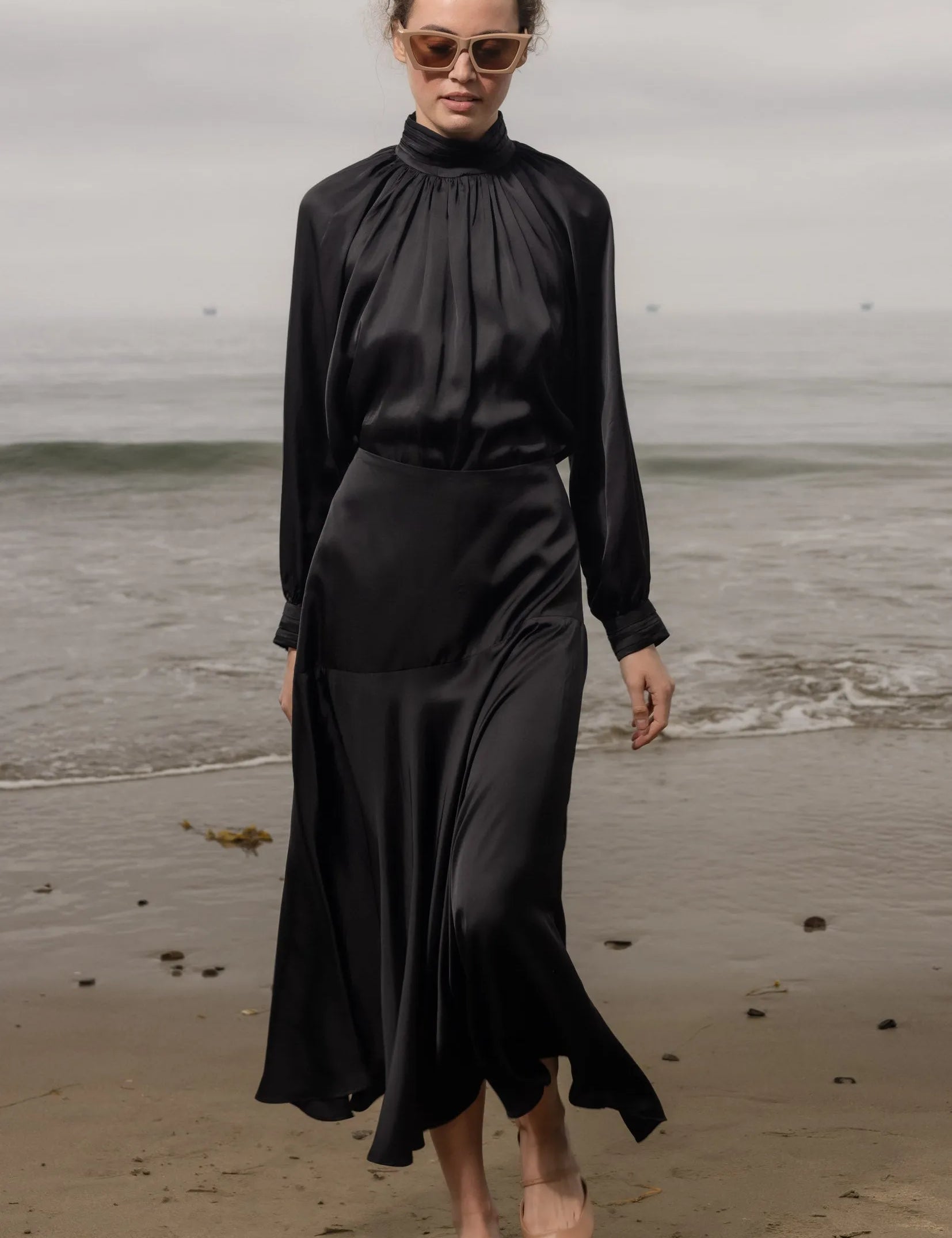 Kite Skirt - Noir - Heidi Merrick