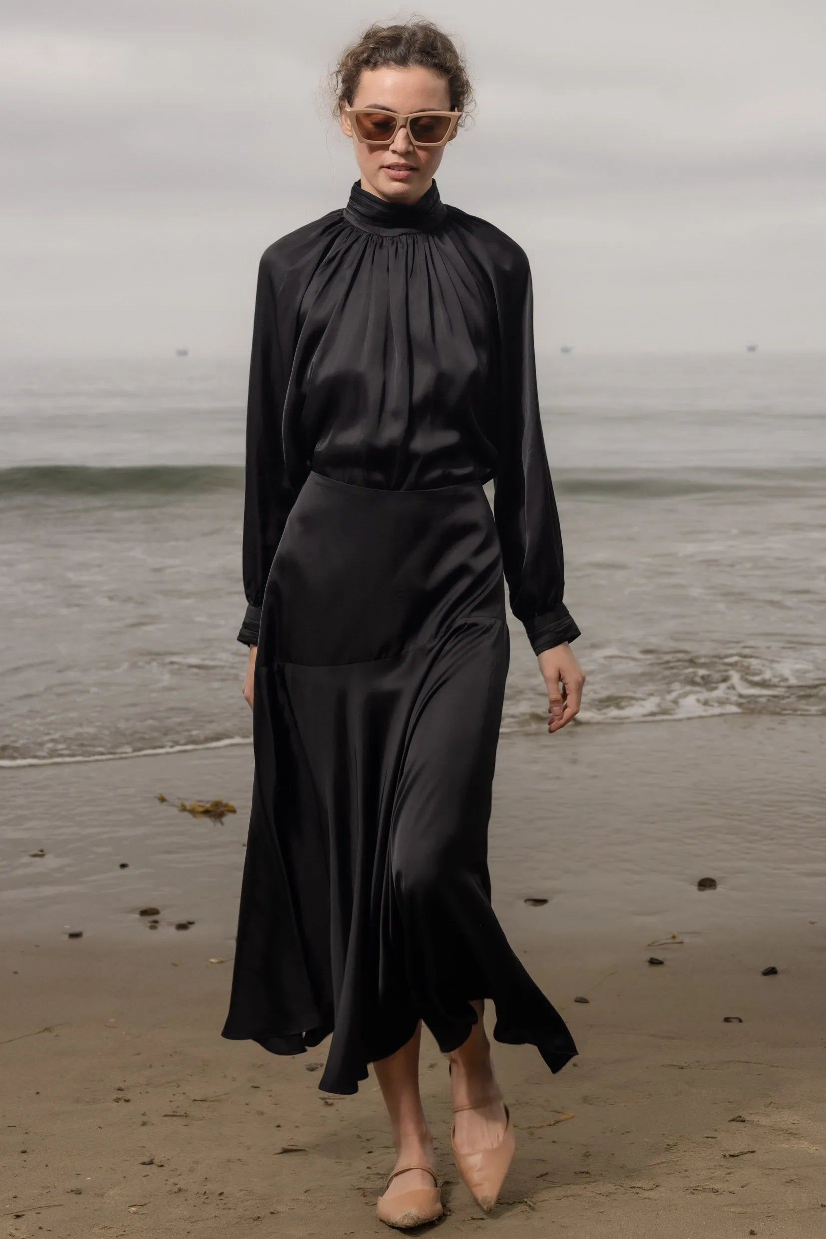 Kite Skirt - Noir - Heidi Merrick