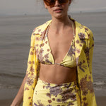 Bali Shirt - Yellow Batik - Heidi Merrick