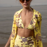 Bali Shirt - Yellow Batik - Heidi Merrick