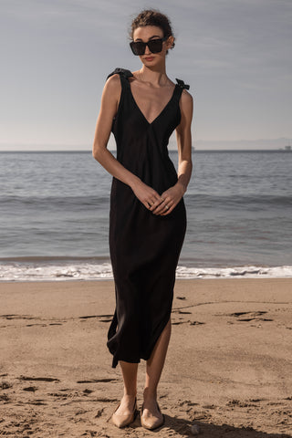 Marion Slip Dress - Black