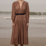 Barcelona Dress - Sable Gauze - Heidi Merrick