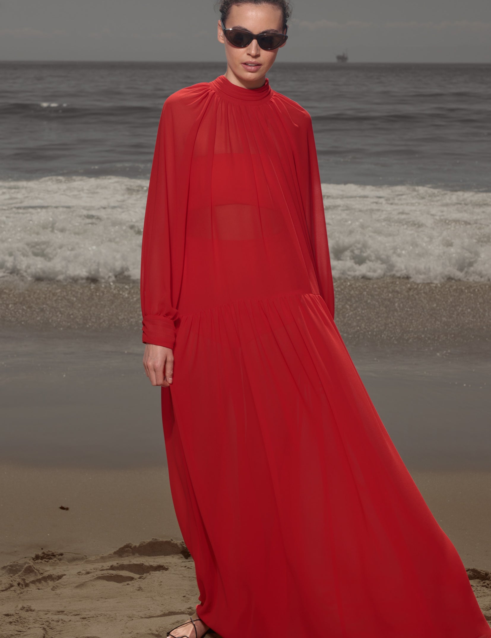 Gaia Dress - Vermilion - Heidi Merrick