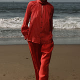 Stallion Top - Cotton Lurex Gauze - Heidi Merrick