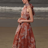 Ginger Dress - Orange Batik