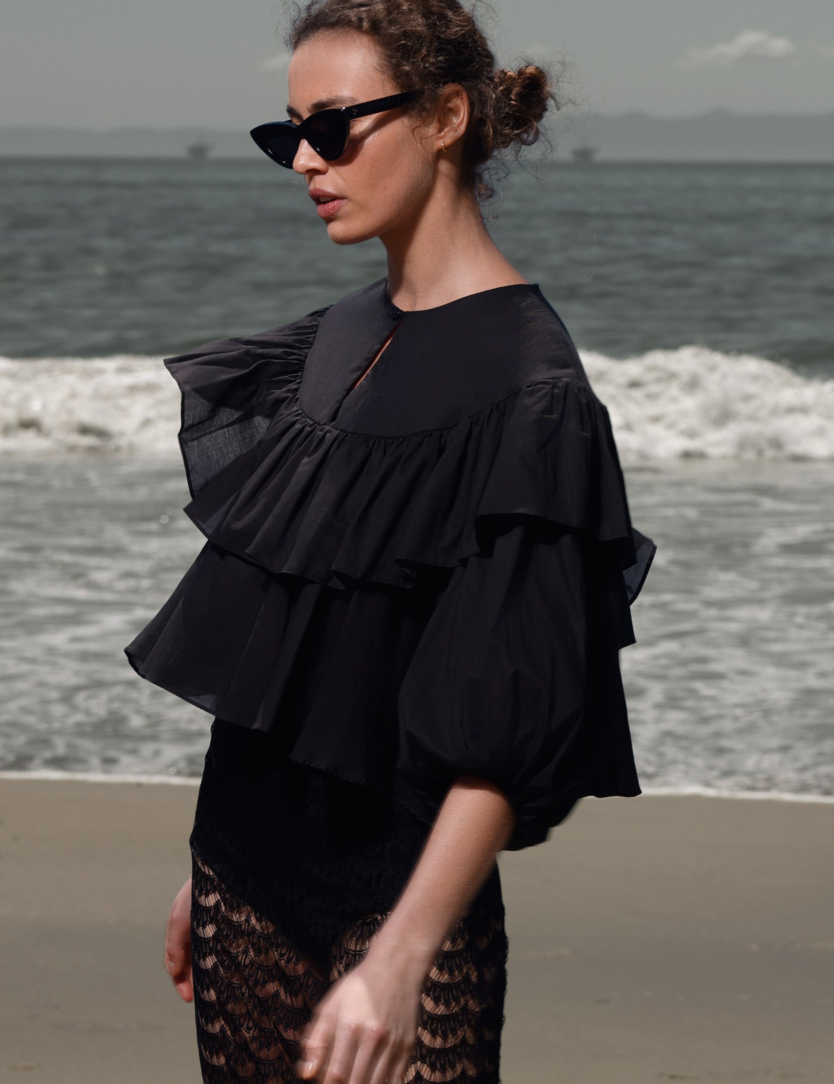 Moon Top - Noir - Heidi Merrick