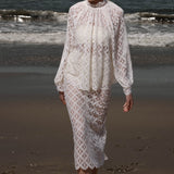 Tara Skirt - Clair de Lune Lace - Heidi Merrick