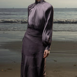 Gale Skirt - Lavender Linen - Heidi Merrick