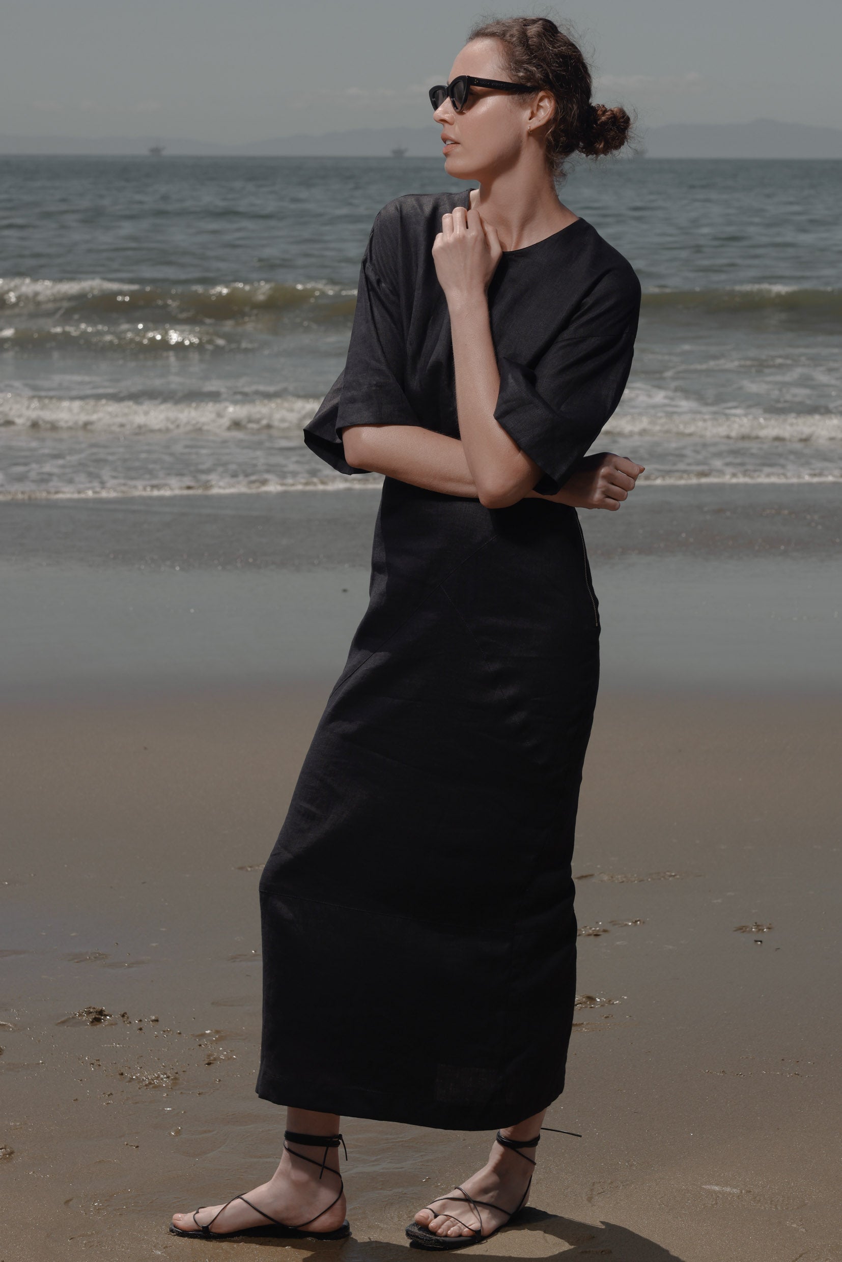Fauna Dress - Frog Linen - Heidi Merrick