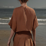 Mojave Top - Sunrise Tissue Linen - Heidi Merrick