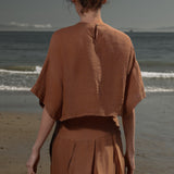 Mojave Top - Sunrise Tissue Linen - Heidi Merrick