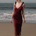 Marion Slip Dress - Burgundy - Heidi Merrick