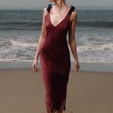Marion Slip Dress - Burgundy - Heidi Merrick
