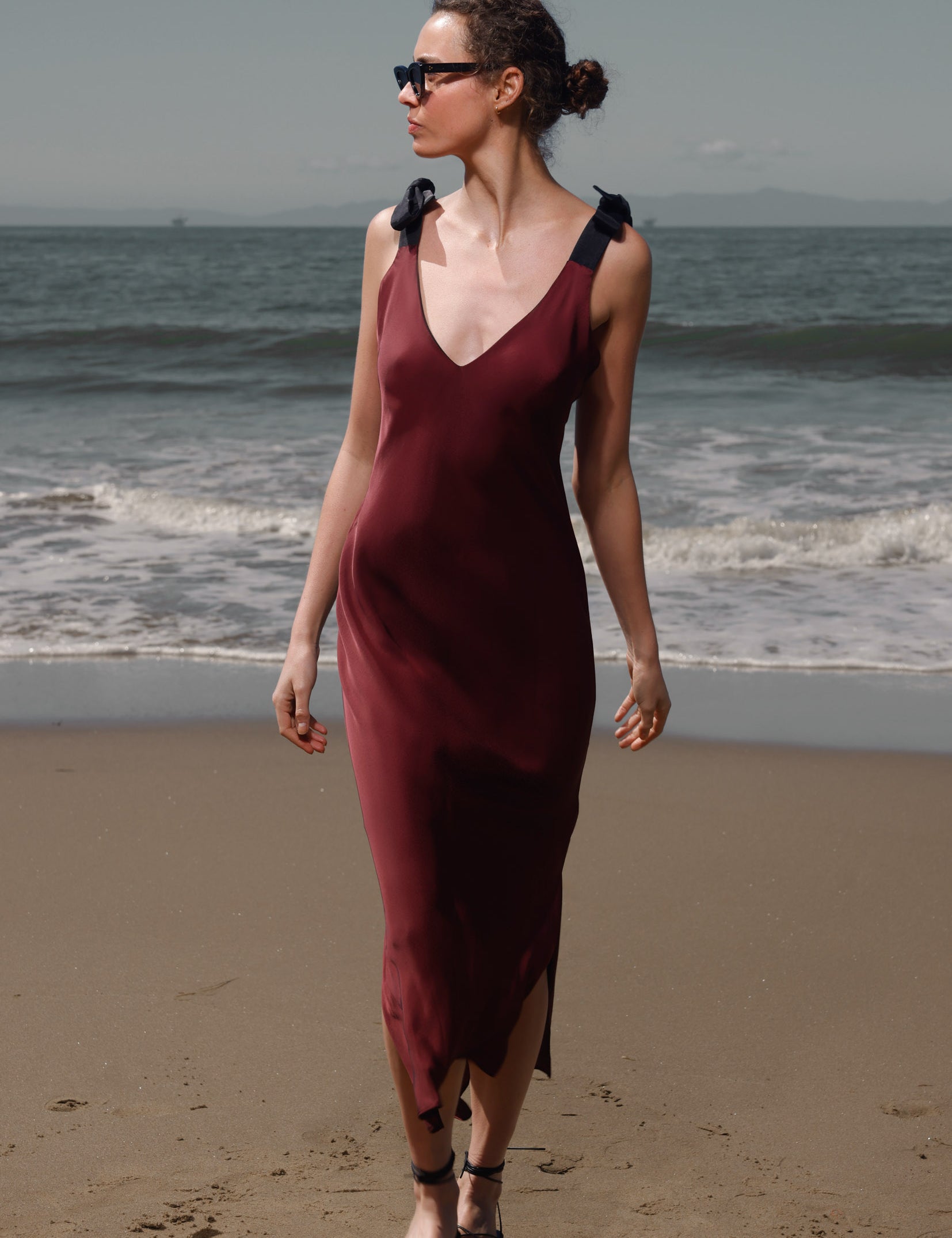 Marion Slip Dress - Burgundy - Heidi Merrick