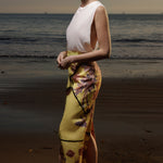 Geometry Skirt - Yellow Batik - Heidi Merrick