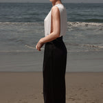 Chaplin Pant - Black Linen - Heidi Merrick