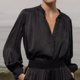 Farah Blouse - Noir - Heidi Merrick
