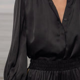 Farah Blouse - Noir - Heidi Merrick