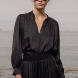 Farah Blouse - Noir - Heidi Merrick