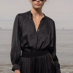 Farah Blouse - Noir - Heidi Merrick