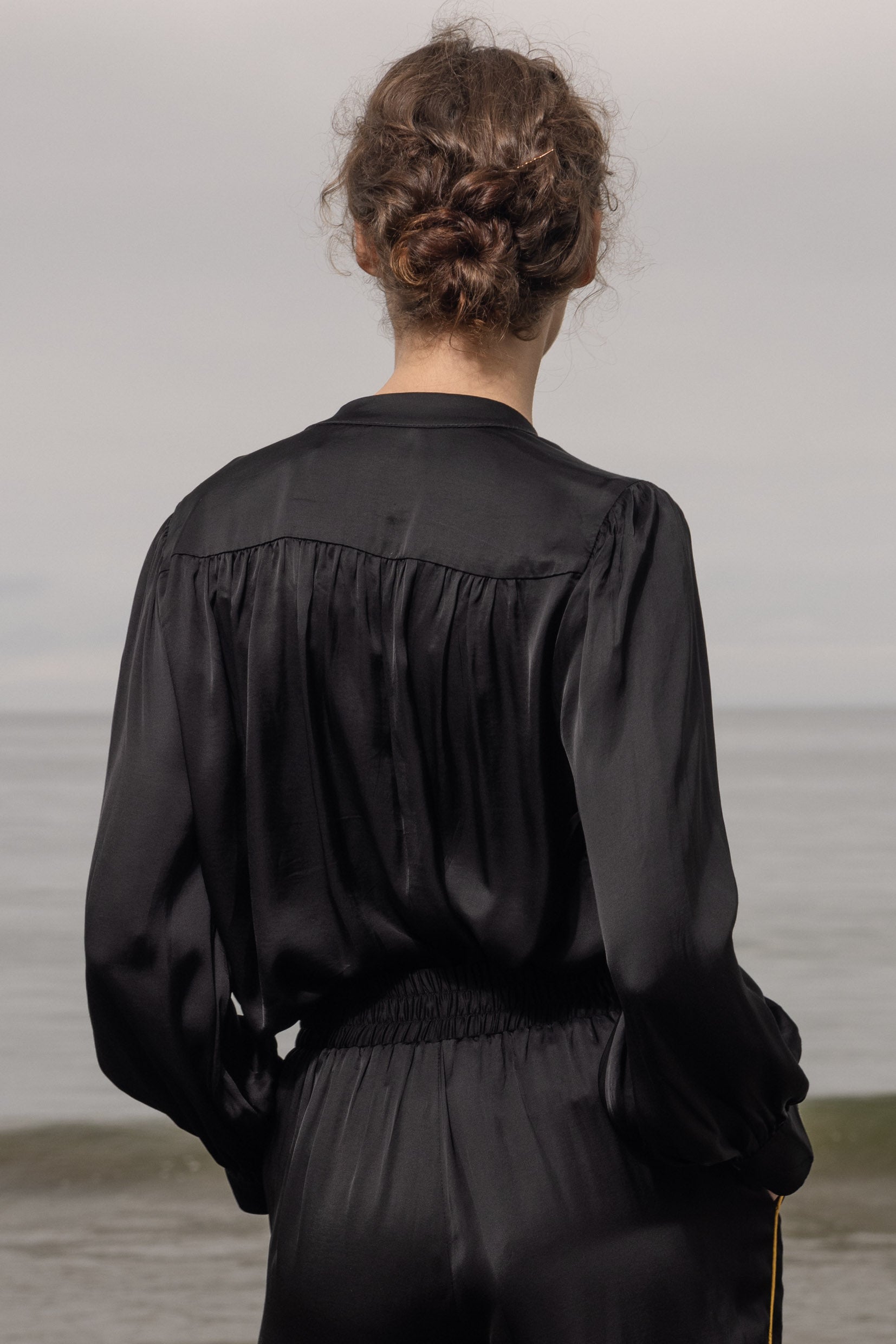 Farah Blouse - Noir - Heidi Merrick