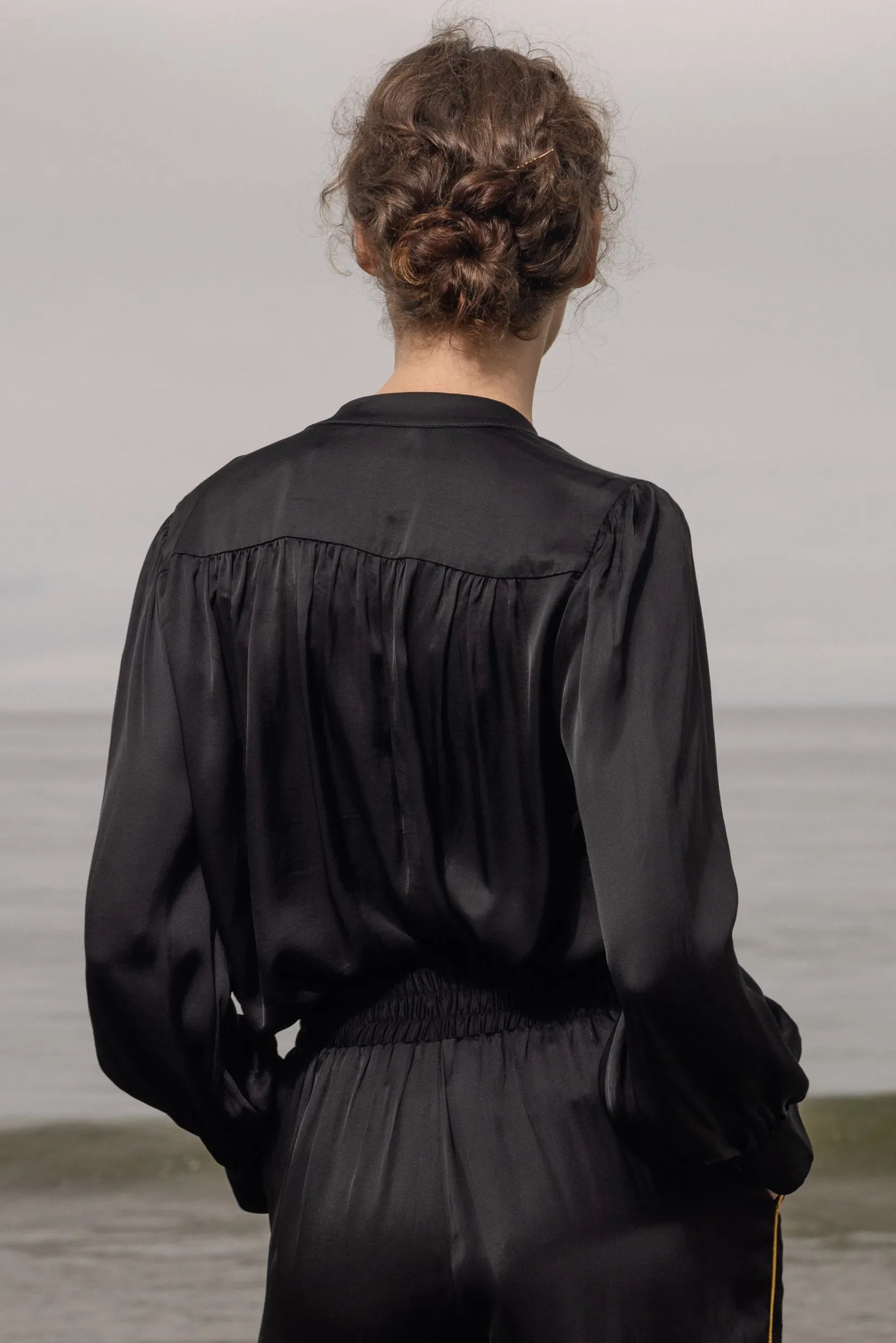 Farah Blouse - Noir - Heidi Merrick