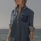 Lisi Top - Denim - Heidi Merrick