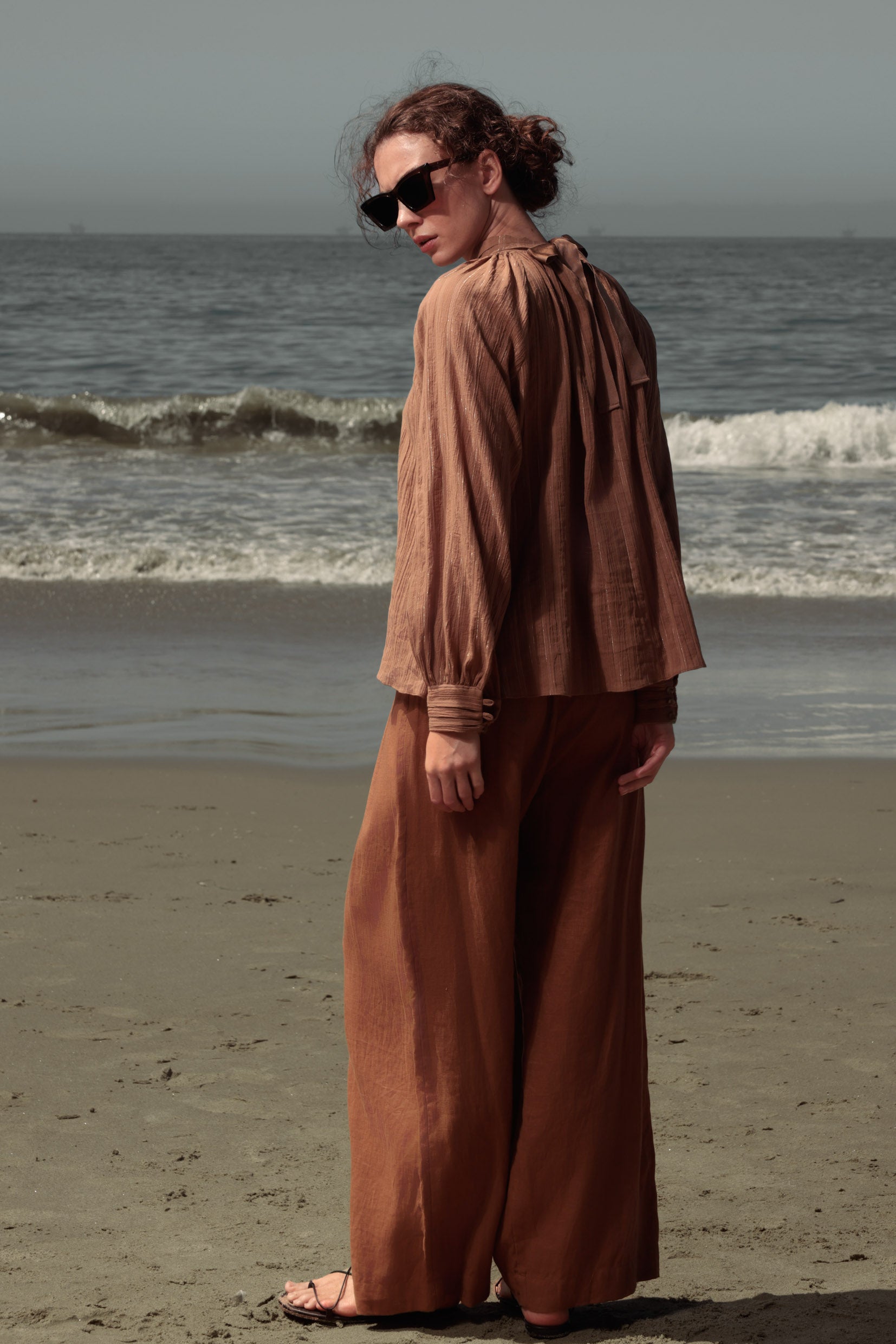 Verse Top - Sabel Lurex Gauze - Heidi Merrick