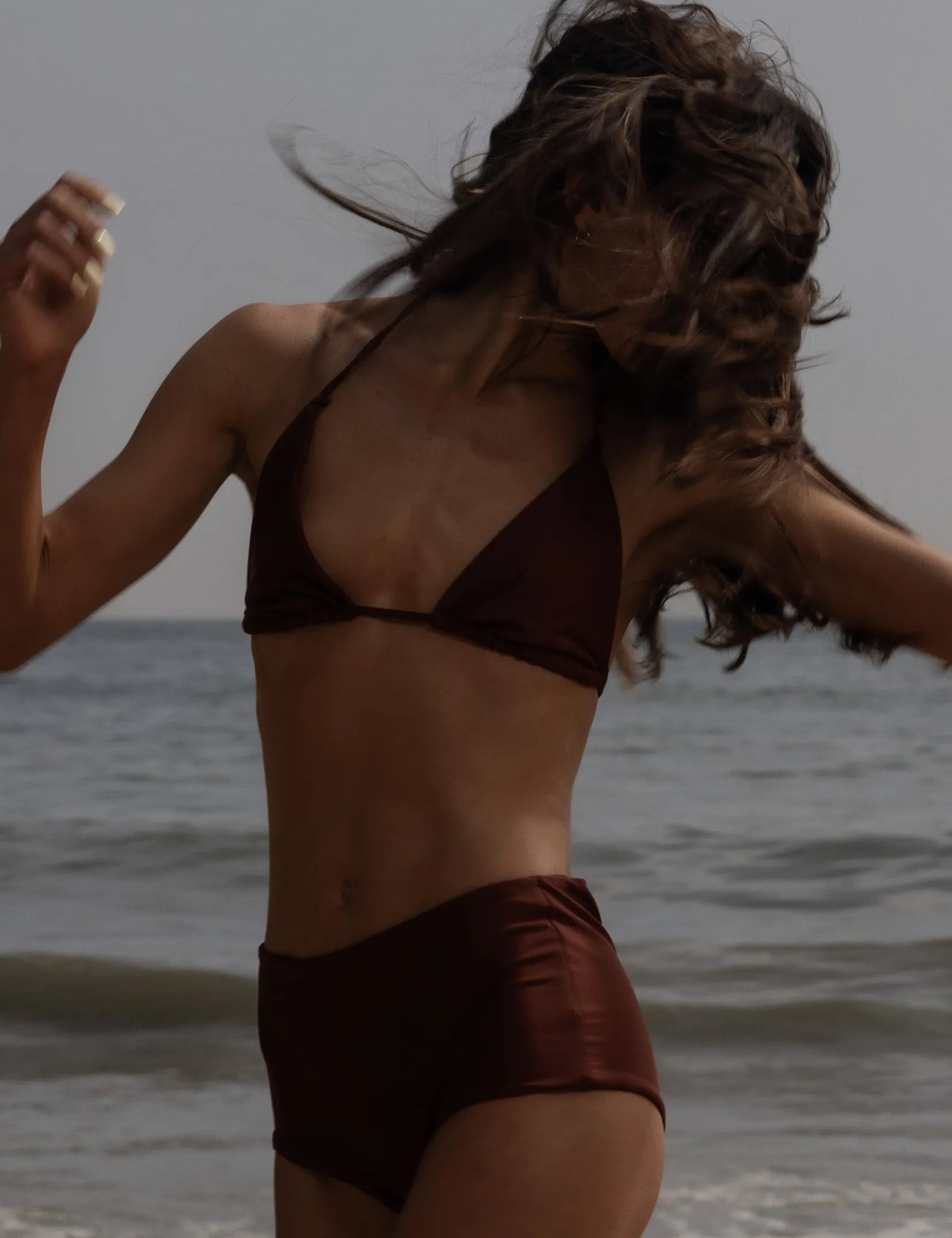 Knotted Triangle Top - Walnut - Heidi Merrick