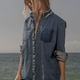 Lisi Top - Denim - Heidi Merrick