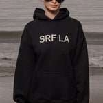 SRF LA Unisex Hoodie - Cream on Black - Heidi Merrick