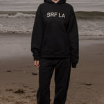 SRF LA Unisex Hoodie - Cream on Black - Heidi Merrick