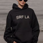 SRF LA Unisex Hoodie - Cream on Black - Heidi Merrick