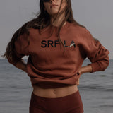 SRF LA Unisex Crewneck - Walnut - Heidi Merrick